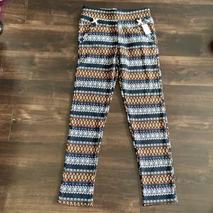 Colorful Plush-lined Legging Pant